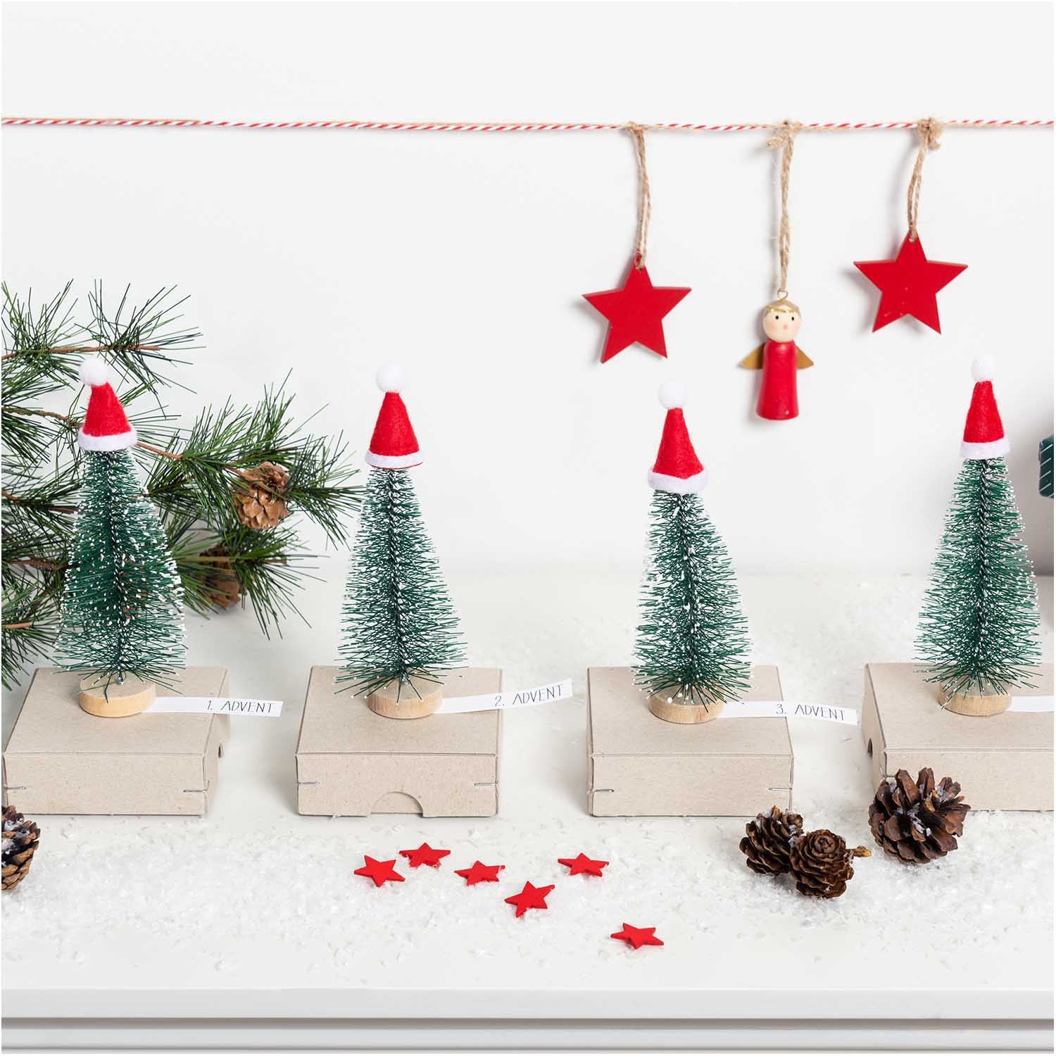 Mini sapins de Noël verts - 16cm — Rico design , Lyon