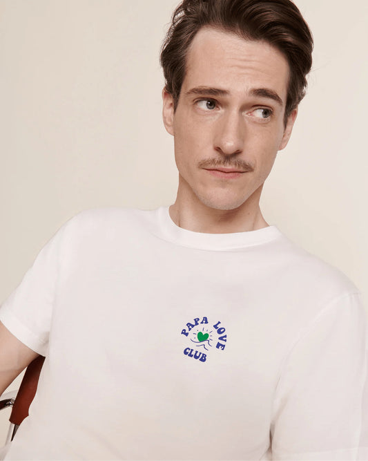 T-shirt Papa love club blanc - Taille L