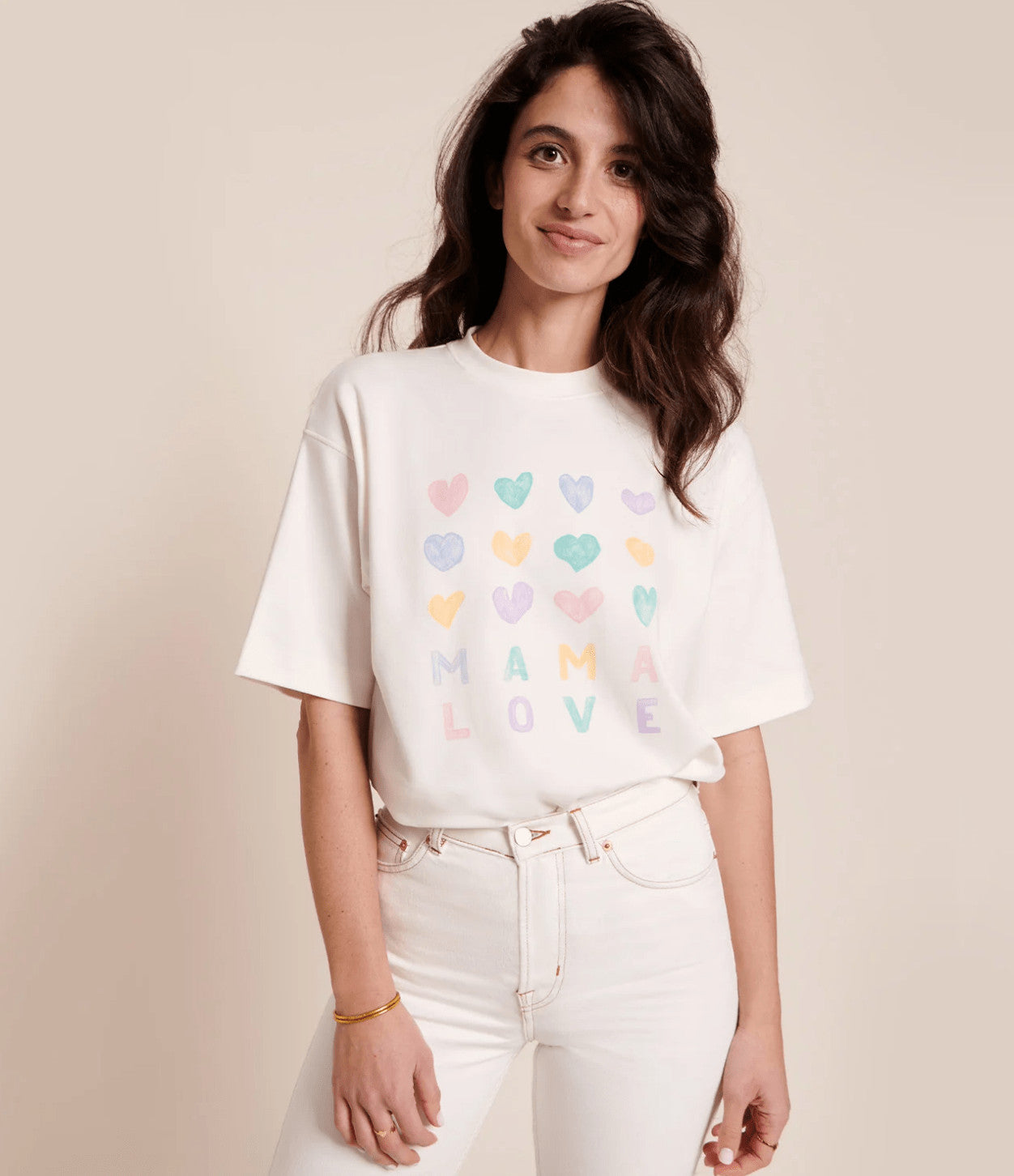 T-shirt Mama Love blanc - Taille L