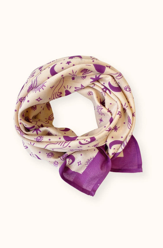 Big foulard Latika Karma - Macadamia