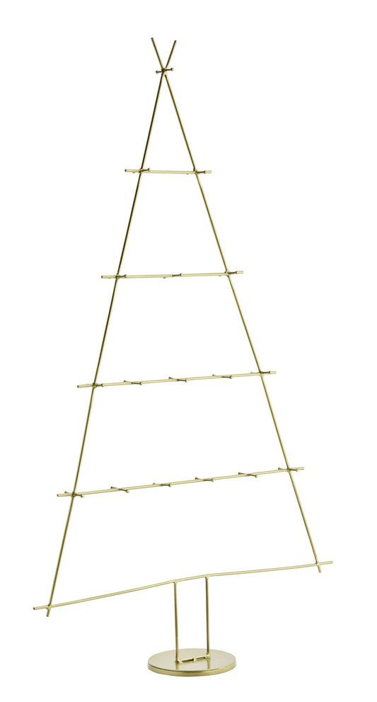 Sapin en métal doré à poser