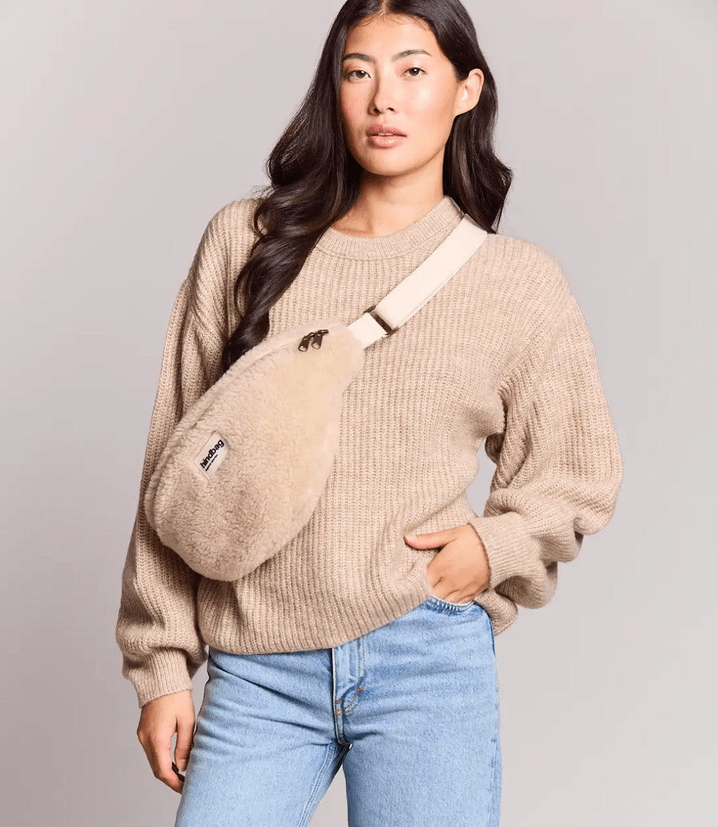 Sac banane Sasha - Teddy beige