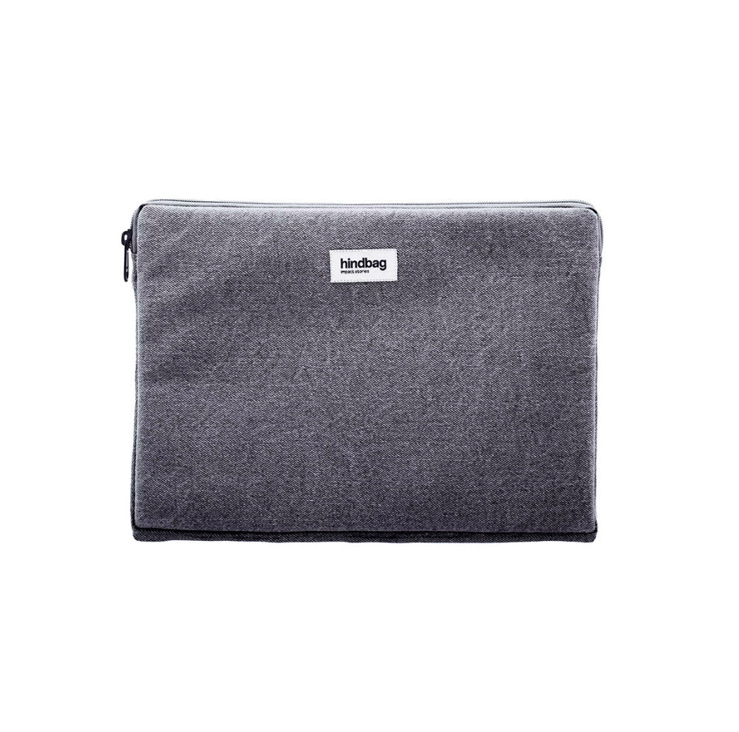 Housse d'ordinateur Ava S - Denim gris