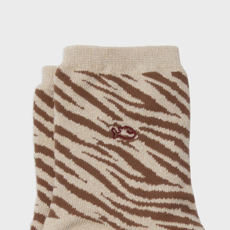 Chaussettes Zèbre - Beige - Taille 37/40 — Billybelt , Lyon