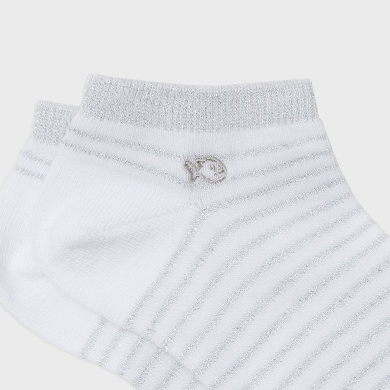 Socquettes Blanches rayures argentées - Taille 37/40 — Billybelt , Lyon