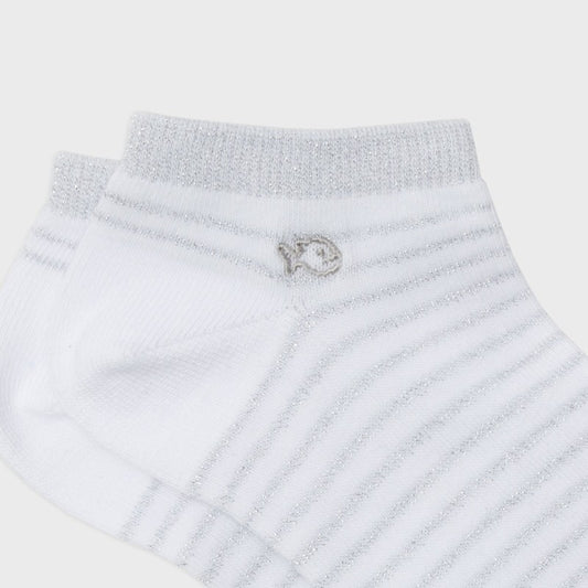 Socquettes Blanches rayures argentées - Taille 37/40 — Billybelt , Lyon