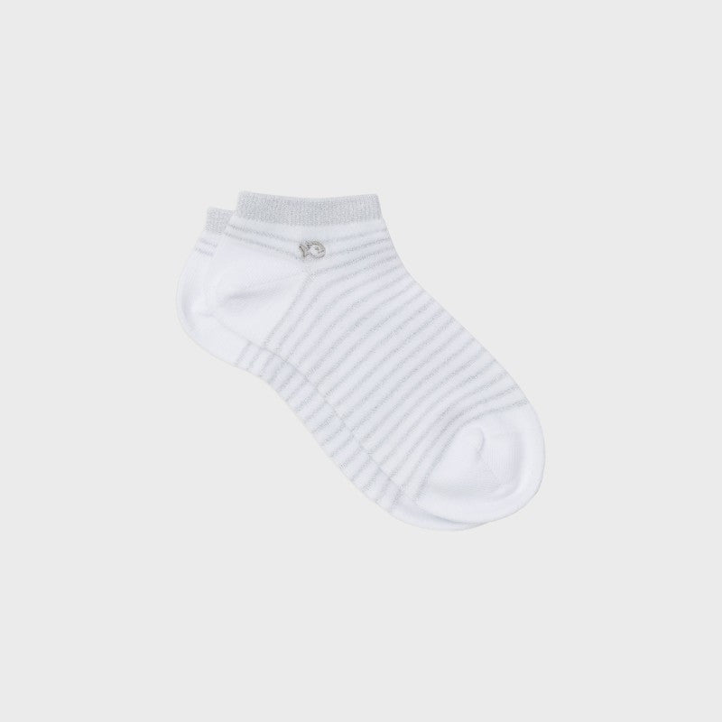 Socquettes Blanches rayures argentées - Taille 37/40 — Billybelt , Lyon