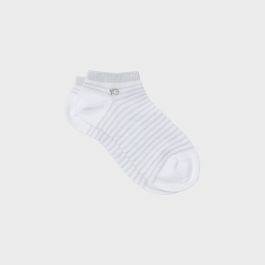 Socquettes Blanches rayures argentées - Taille 37/40 — Billybelt , Lyon