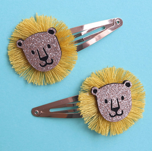 Barrettes cheveux - Lions — La petite épicerie , Lyon