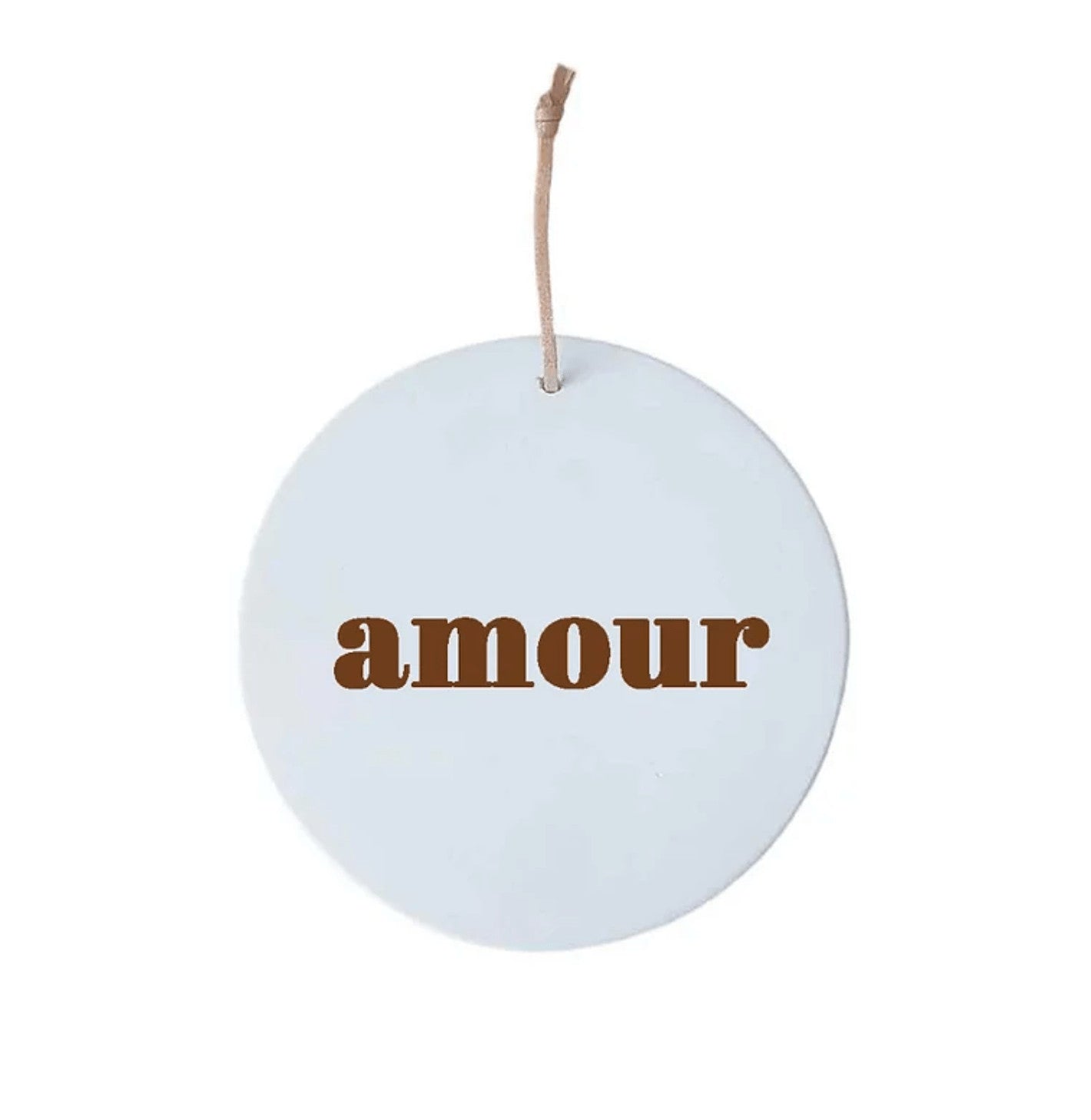 Petit médaillon Amour - Café