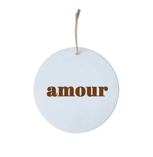 Petit médaillon Amour - Café