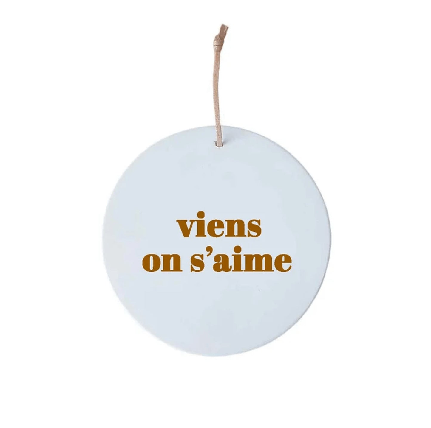 Petit médaillon Viens on s'aime - Café — Poussière des rues , Lyon