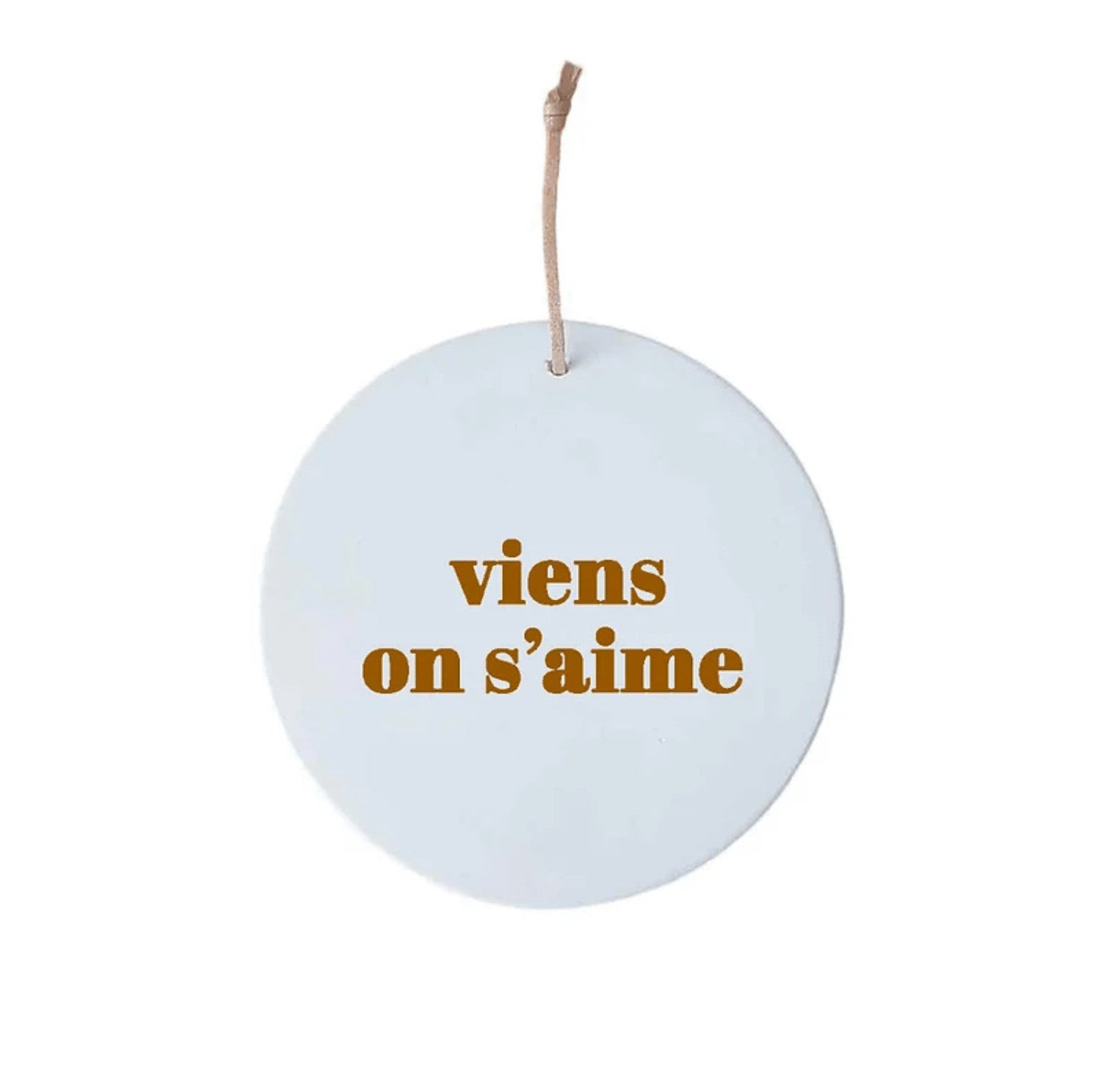 Petit médaillon Viens on s'aime - Café — Poussière des rues , Lyon