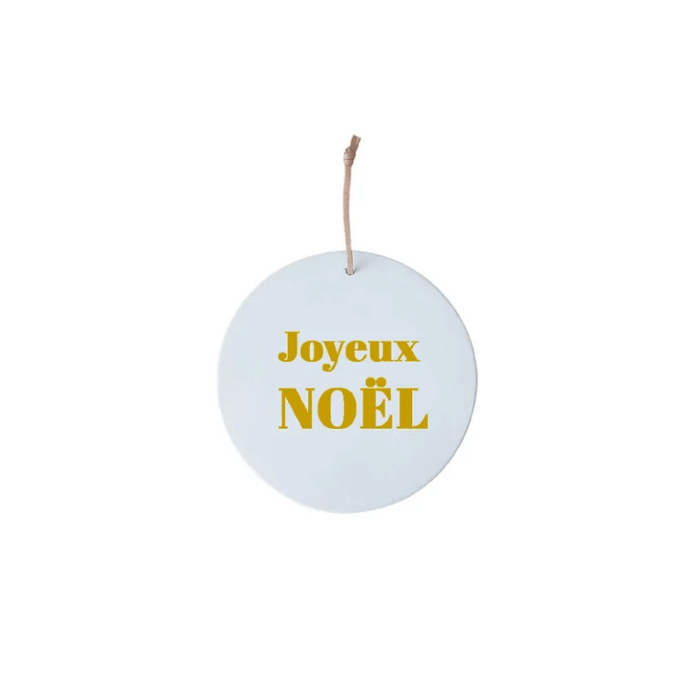 Mini médaillon Joyeux Noël - Doré