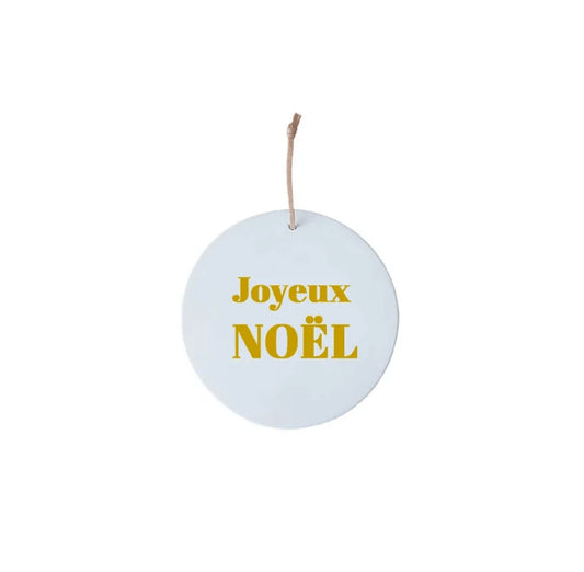 Mini médaillon Joyeux Noël - Doré
