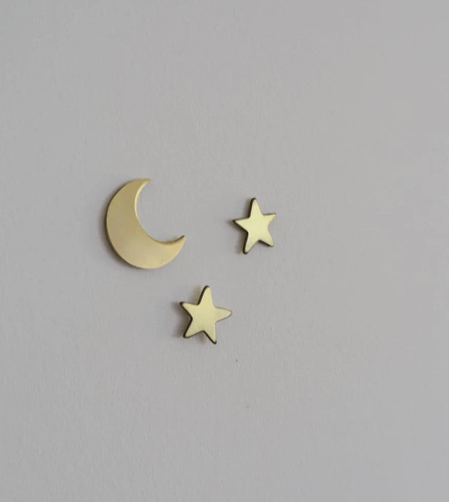 Mini bijou mural - Lune