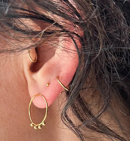Puces Billes ring - Gold