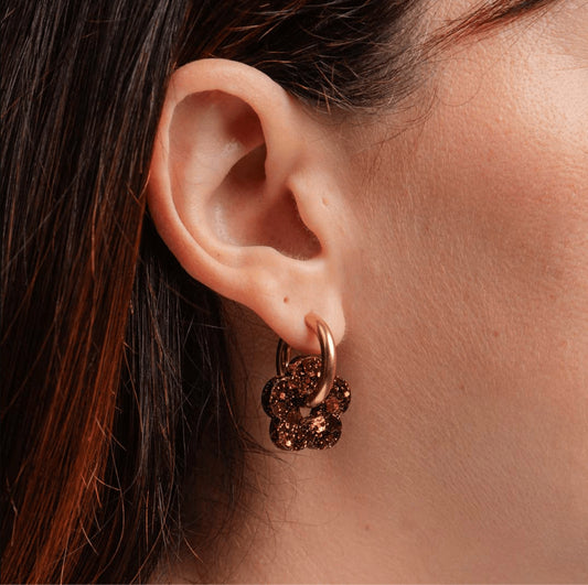 Créoles fleurs - Chocolat — Les nicolettes , Lyon