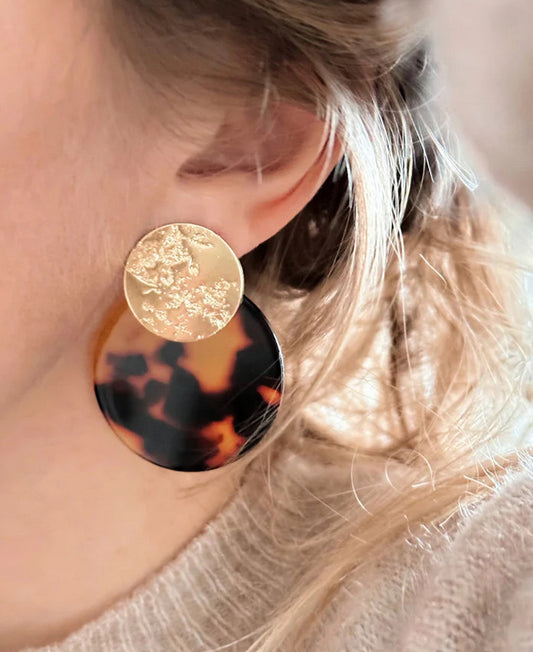 Boucles d'oreille Moon Leo