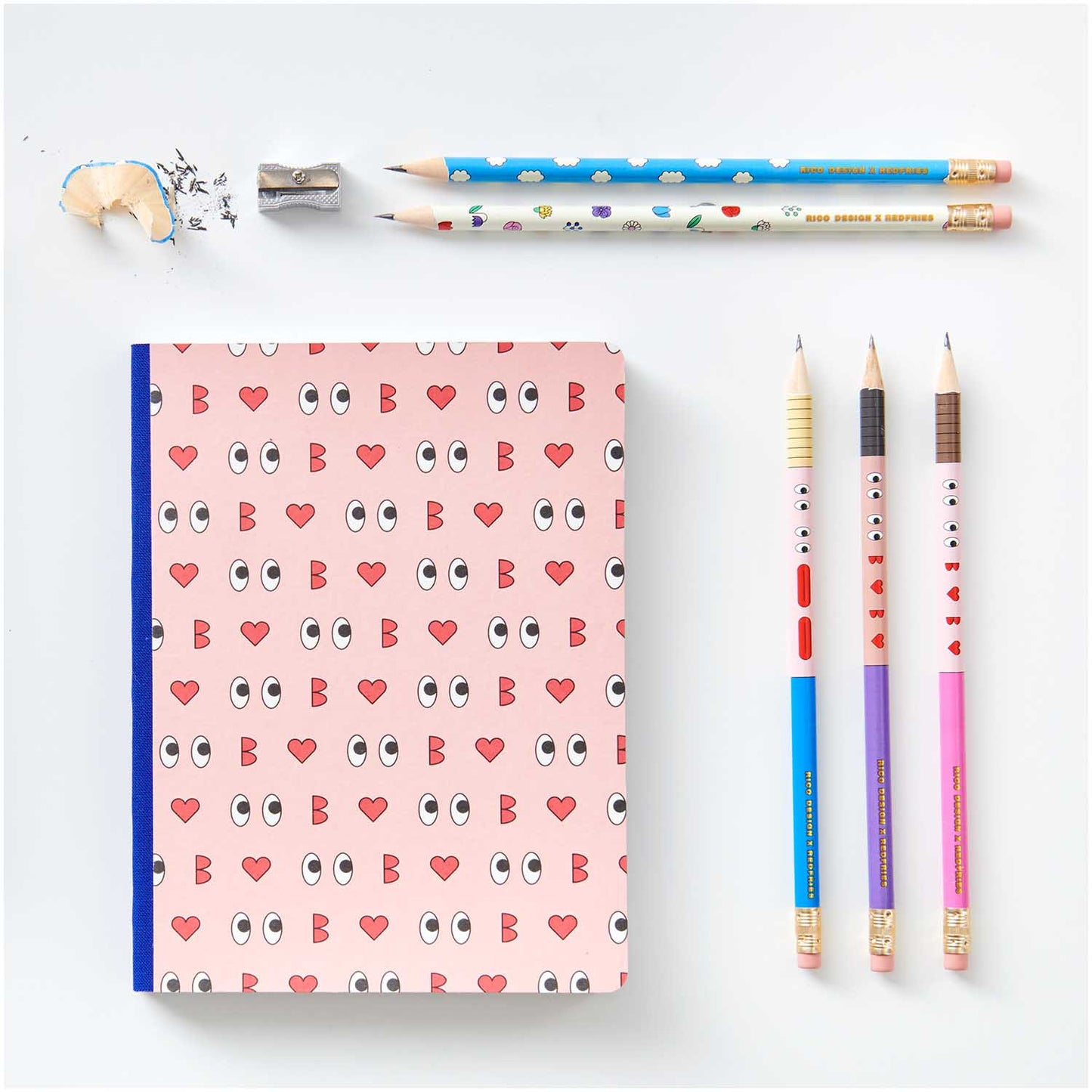 Set de 5 crayons Eye Candy