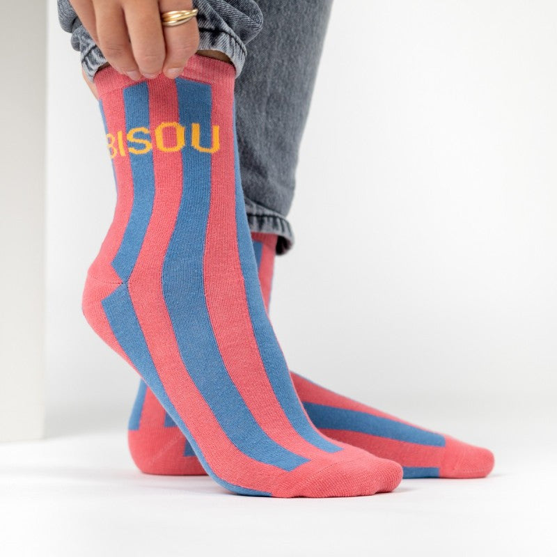 Chaussettes rayées - Bisou - Taille 37/40