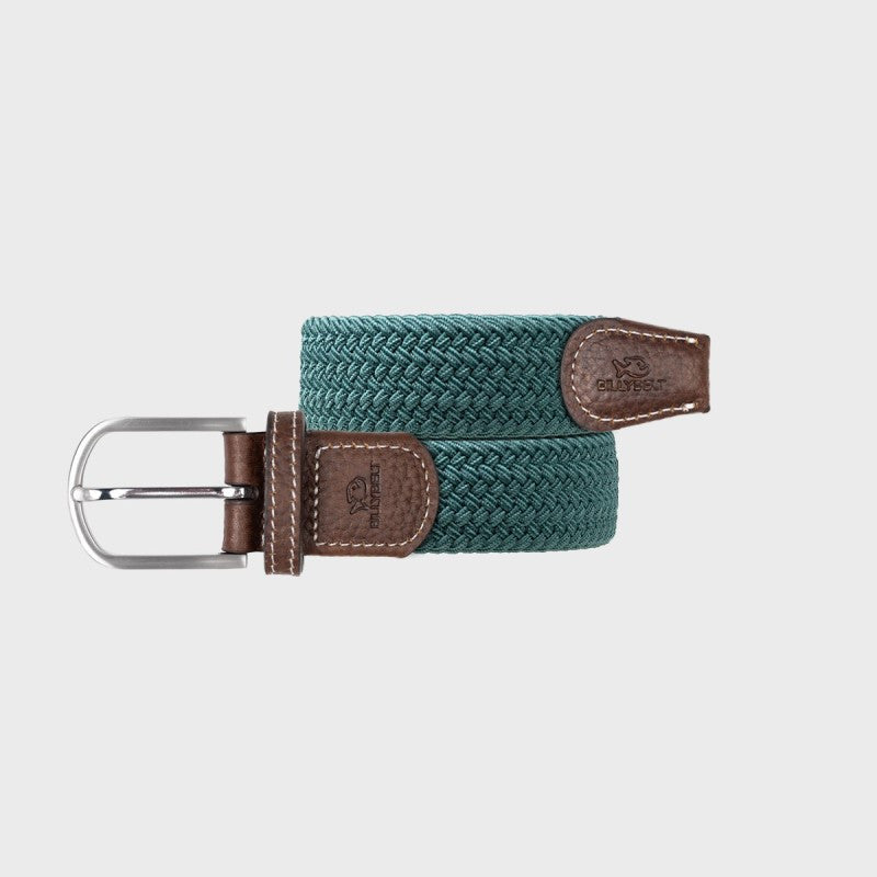 Ceinture tressée élastique T1 - Pin vert