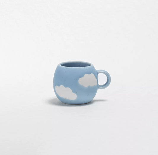 Tasse expresso Cloud avec anse - Blue 90 mL