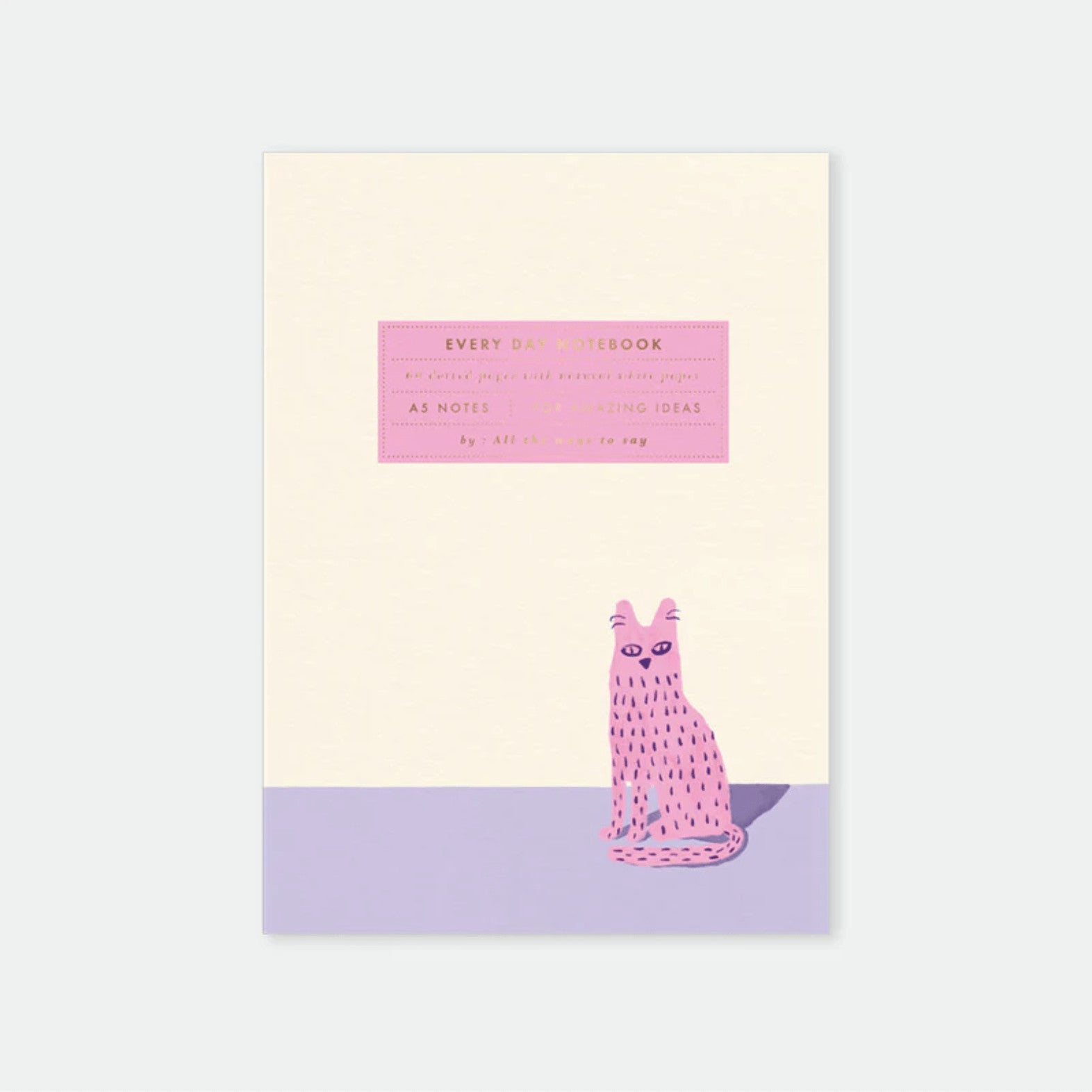 Carnet A5 Lonely cat — All the ways to say , Lyon