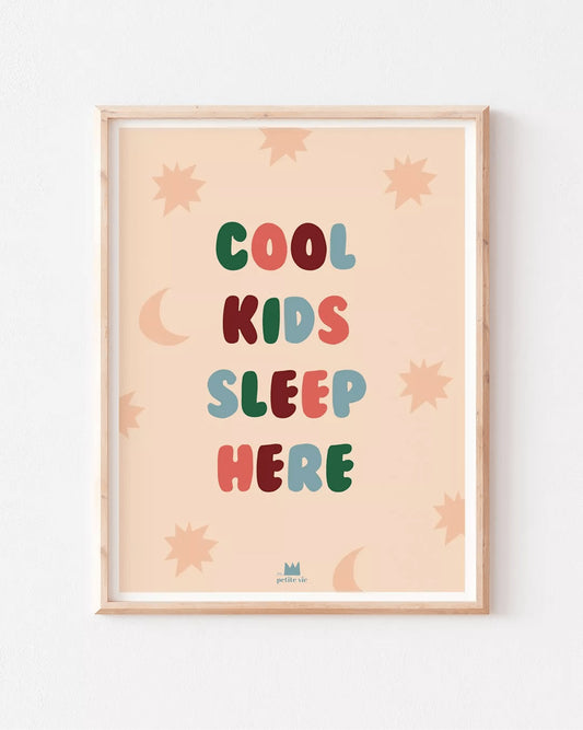 Affiche A3 - Cool kids sleep here