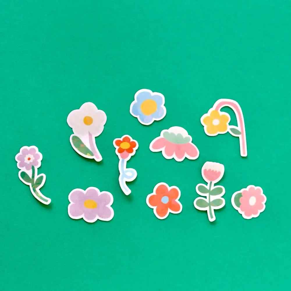 Lot de stickers - Flower market