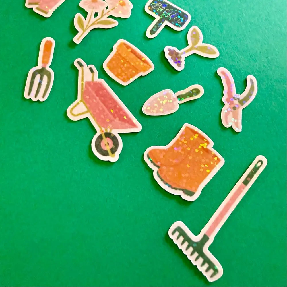 Lot de stickers - Jardinage
