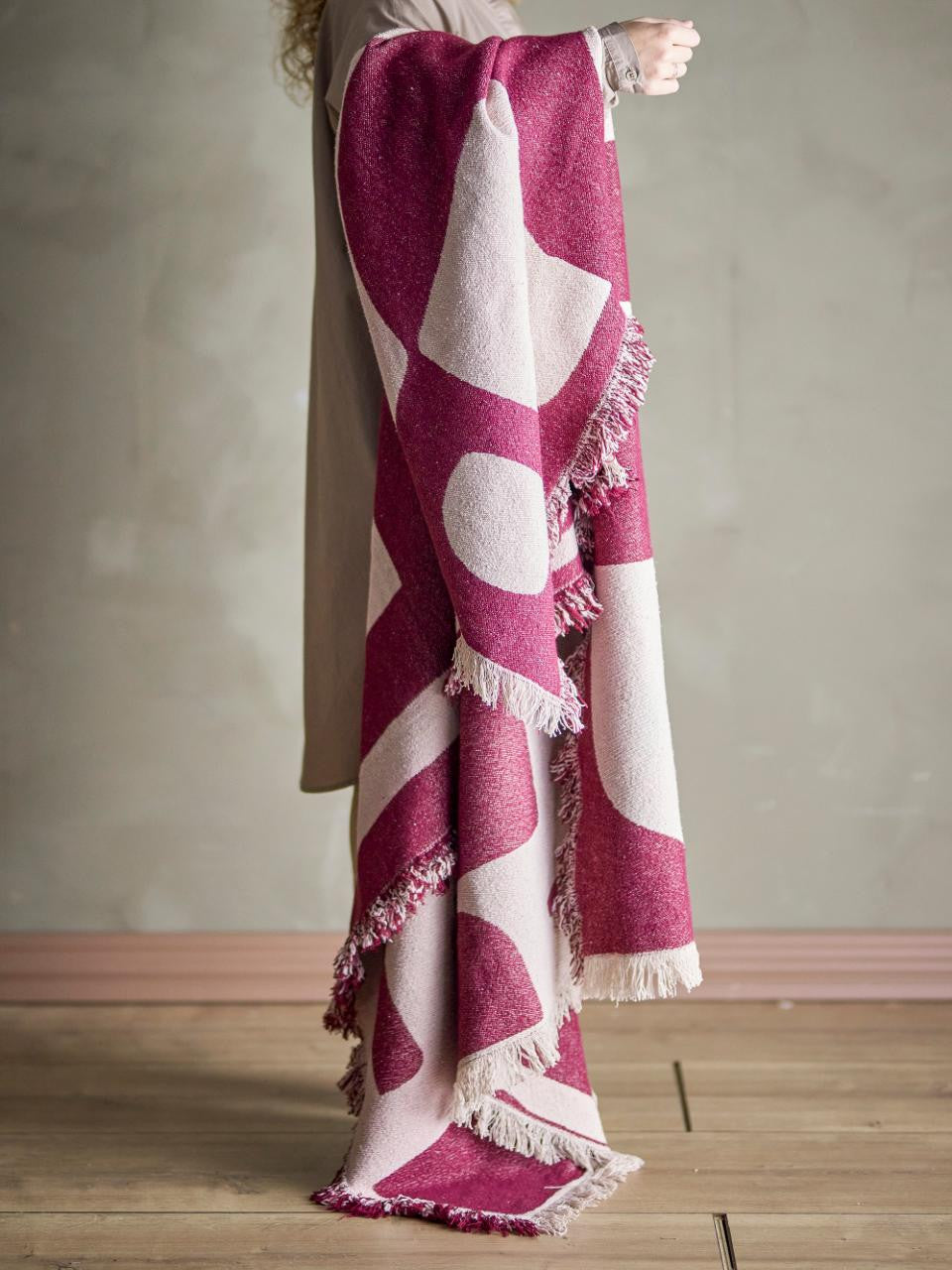 Plaid Olica - rouge