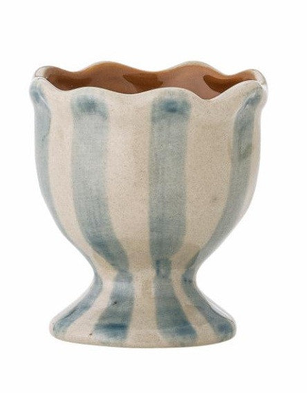 Coquetier Willa - rayé bleu
