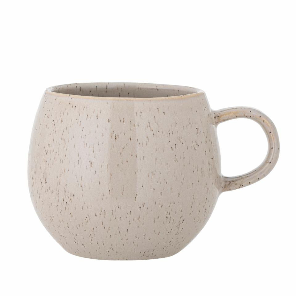 Mug rond en terre cuite Addison beige — Bloomingville , Lyon
