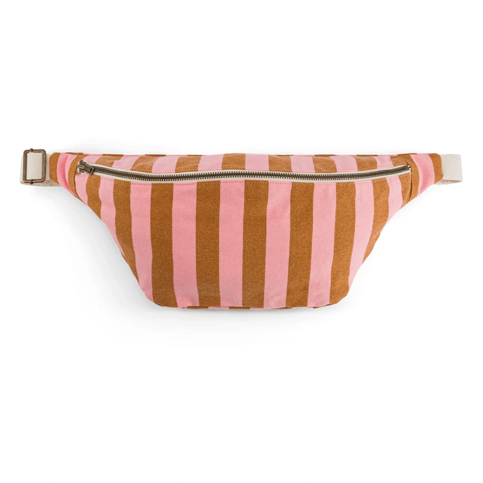 Sac banane rayé - Caramel/strawberry