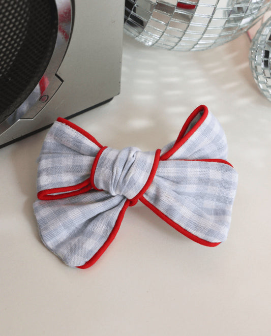 Barrette Molly - Vichy ciel