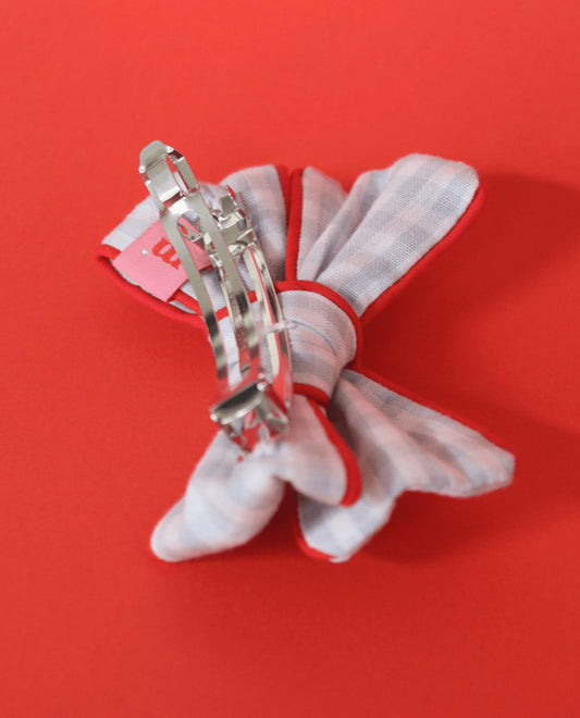 Barrette Molly - Vichy ciel