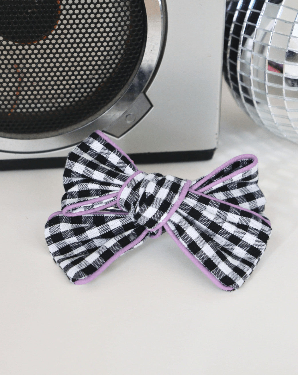 Barrette Molly - Vichy noir