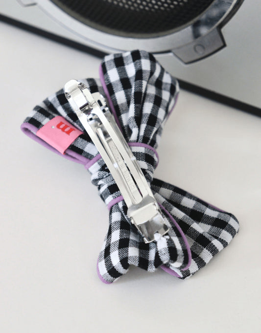 Barrette Molly - Vichy noir
