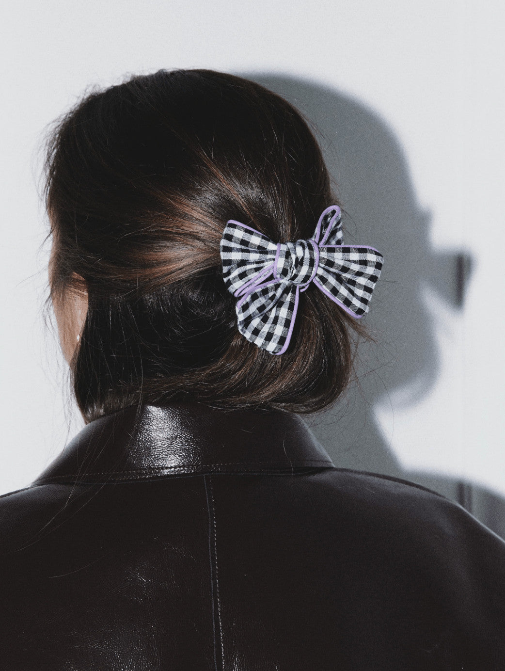 Barrette Molly - Vichy noir