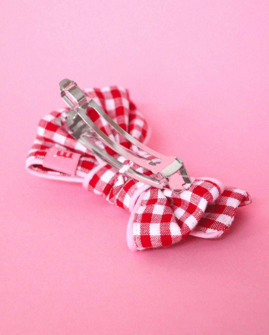 Barrette Molly - Vichy rouge
