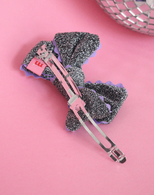 Barrette Rachel - Glitter argent
