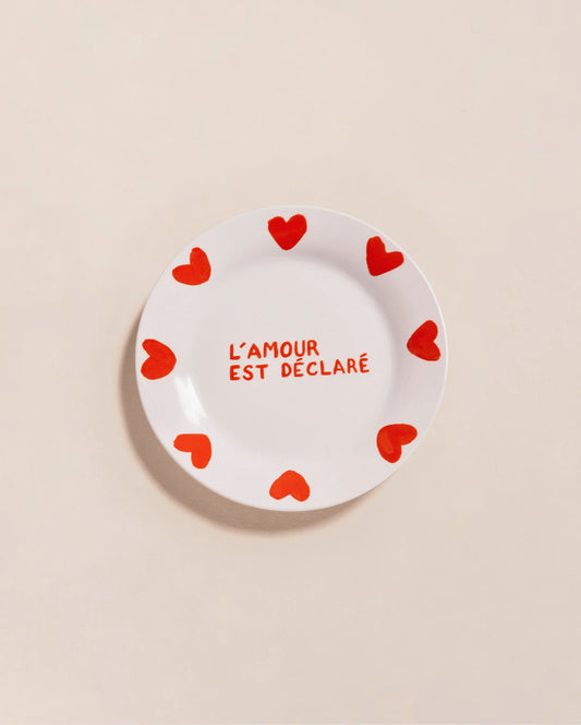 Petite assiette L'amour est déclaré