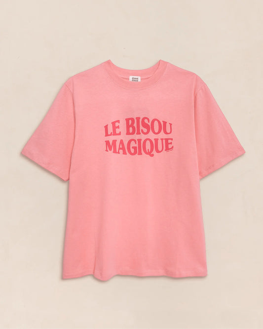 T-shirt Le bisou magique - Framboise - Taille L