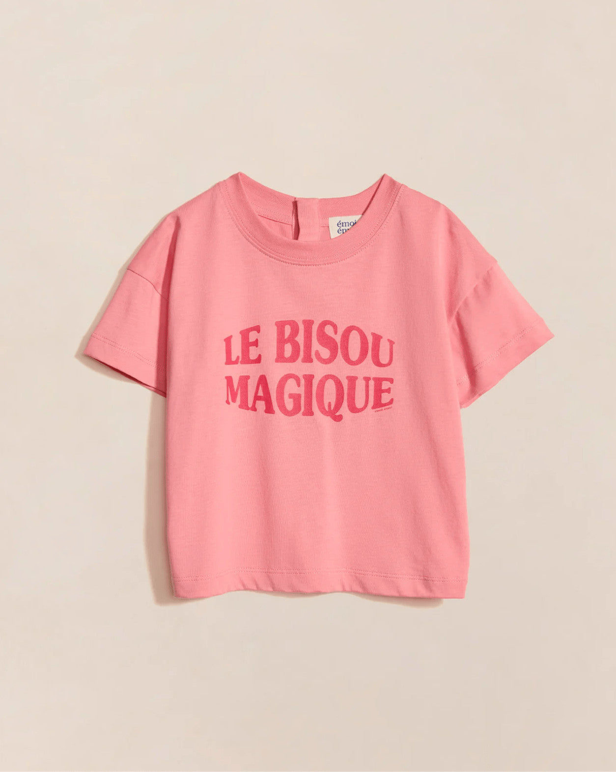 T-shirt Le bisou magique - Framboise - Taille 6 ans