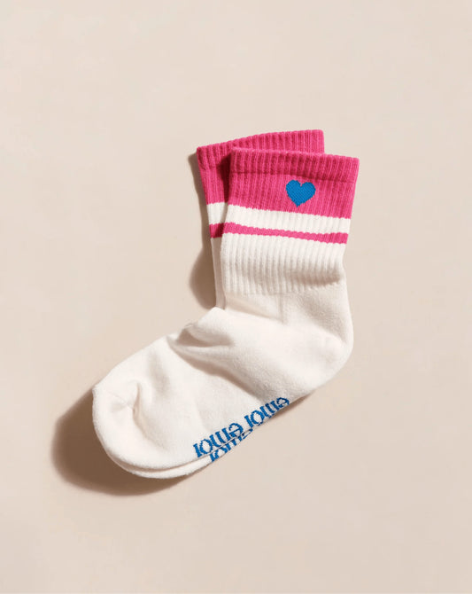 Chaussettes Coeur - Rose - Taille 36/41