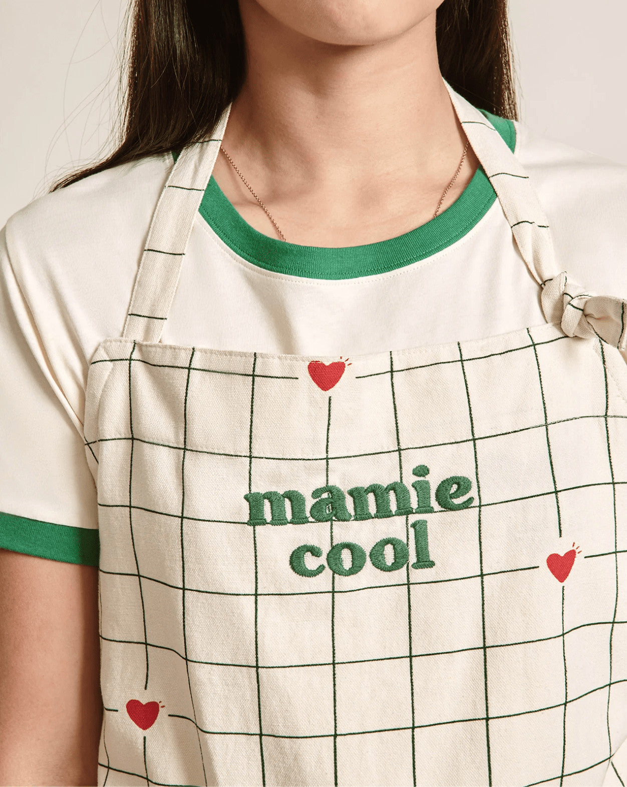 Tablier Mamie cool - Crème