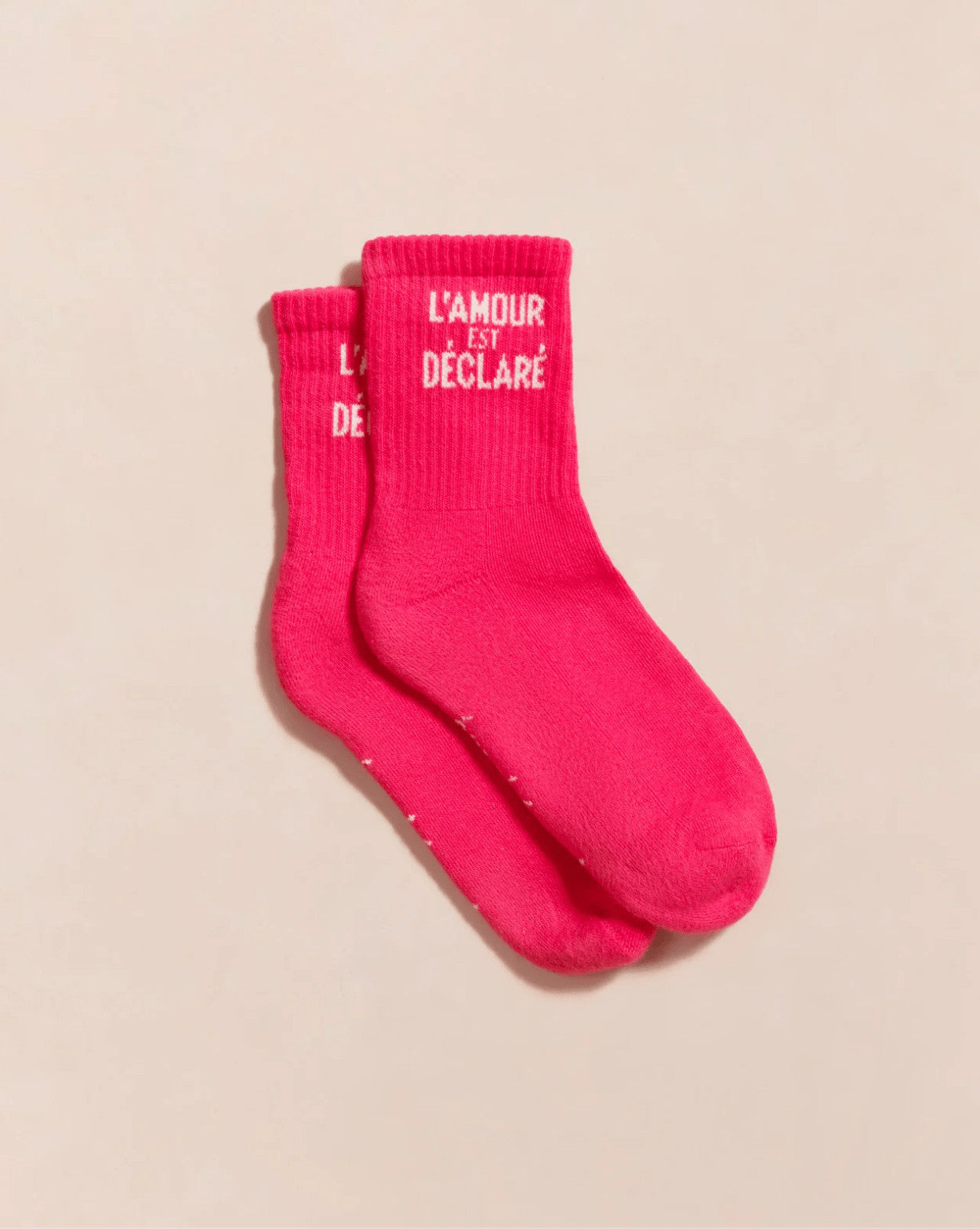 Chaussettes L'amour est déclaré - Rose - Taille 36/41