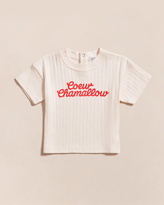 T-shirt Coeur chamallow - Taille 2 ans — Émoi émoi , Lyon