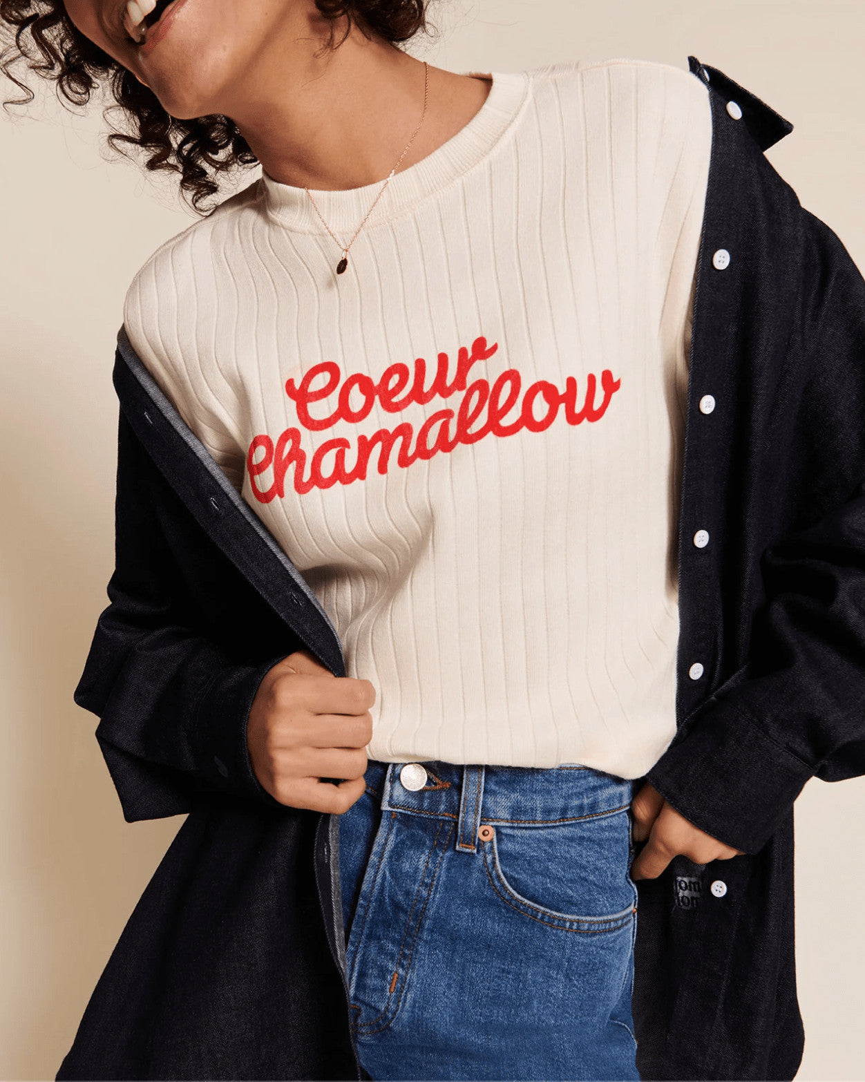 T-shirt Coeur chamallow - Taille S